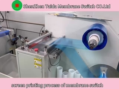 Graphic overlay Full Automatic screen printing machine working show