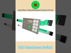 Copper ESD Shielding Layer Membrane Panel Switch with Metal Dome Embossing Key